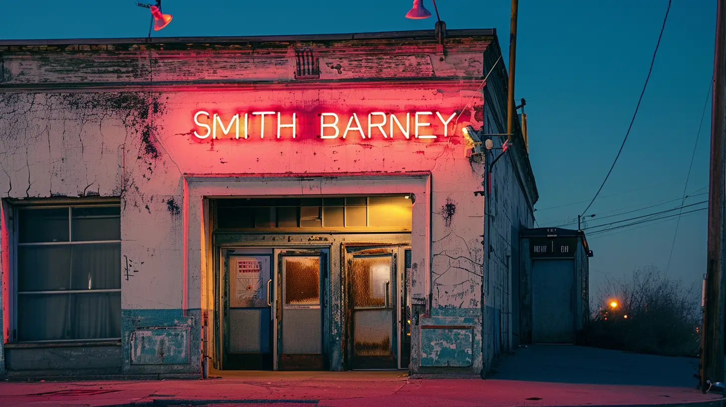 A Bank That Says SMITH BARNEY