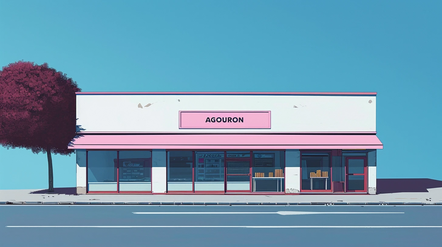 © History Oasis A Buisiness Building That Says AGOURON