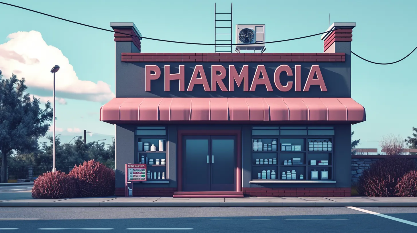 © History Oasis A Business Building That Says PHARMACIA