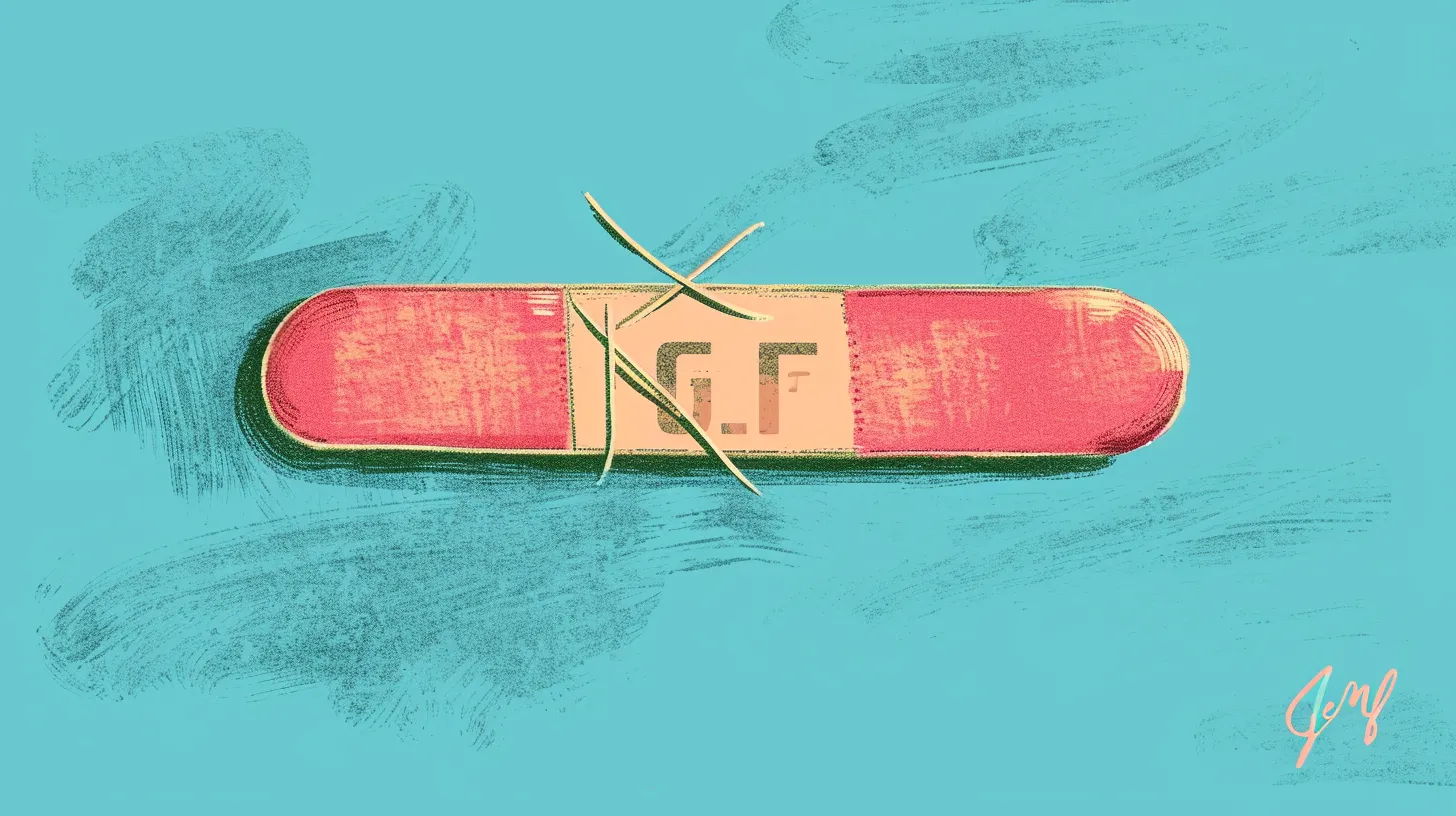 © History Oasis A Band Aid That Says G. F.
