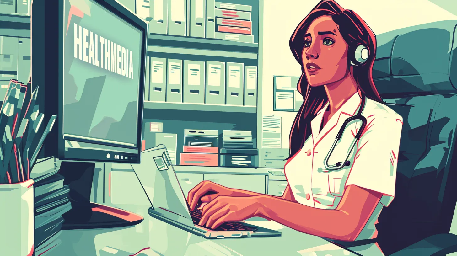 © History Oasis A Hot Nurse On A Webcam That Says HEALTHMEDIA