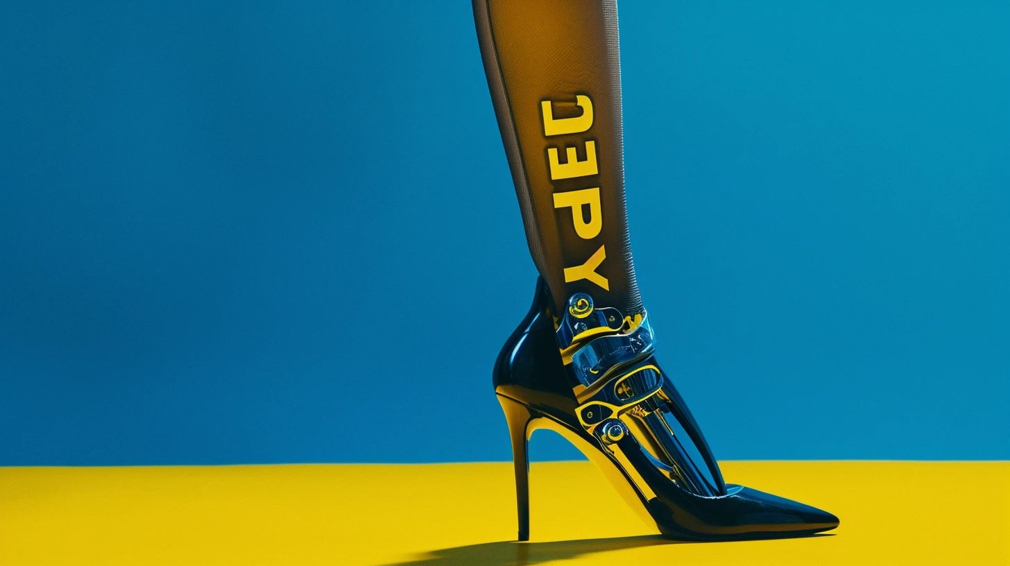 © History Oasis A Leg Prosthetic That Says DEPUY