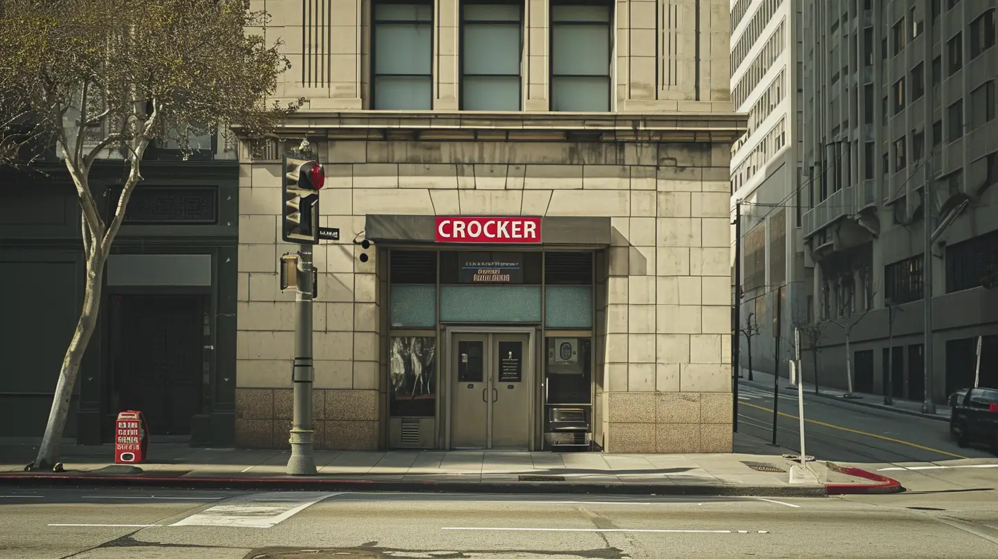 © History Oasis A Bank That Says CROCKER