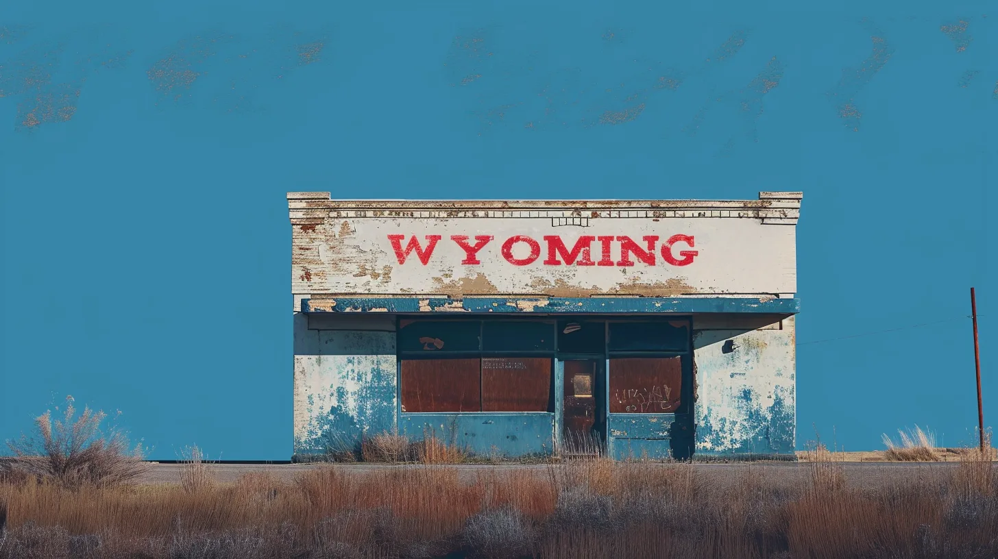 © History Oasis A Bank That Says WYOMING