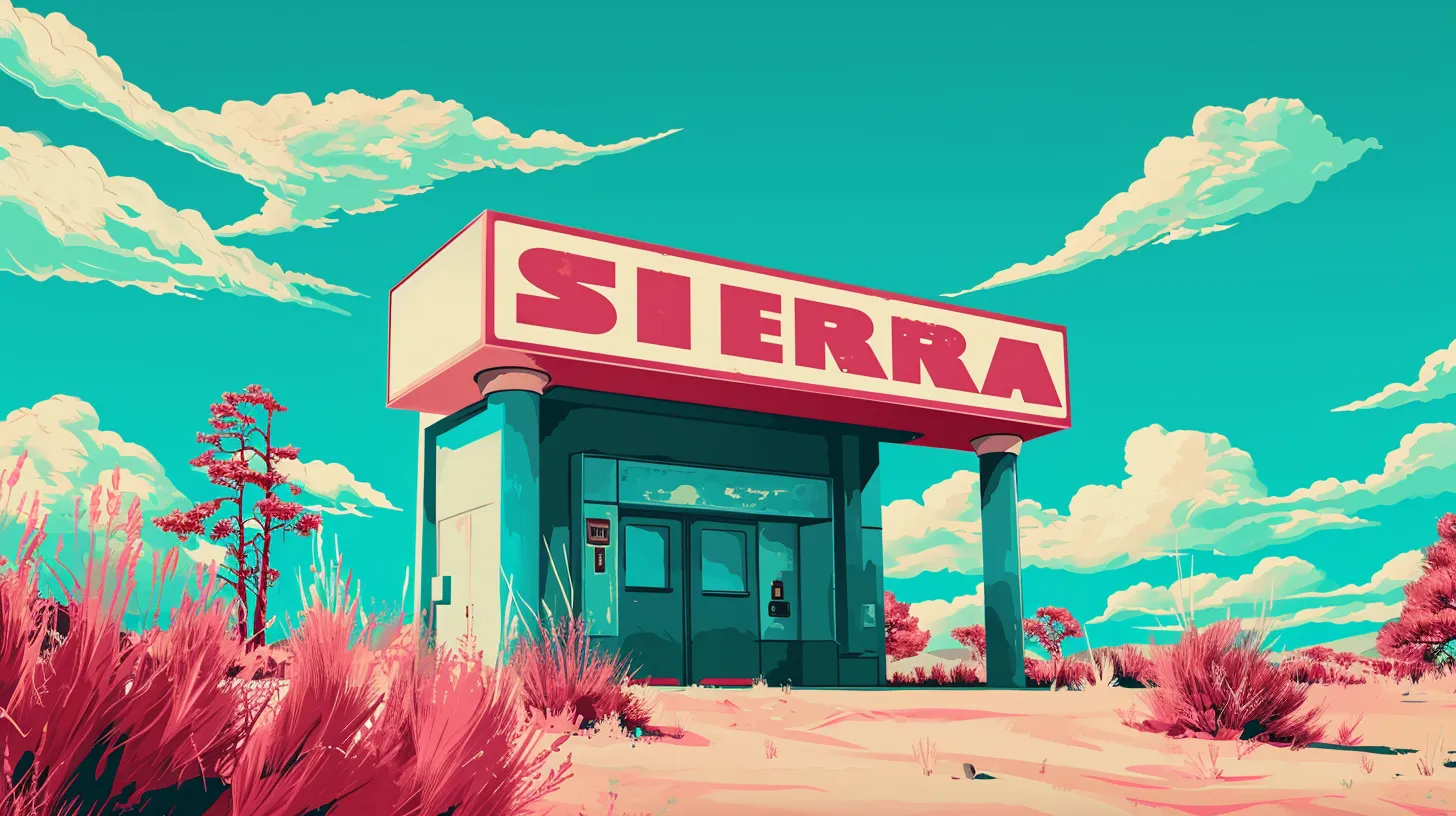 © History Oasis A Bank That Says SIERRA