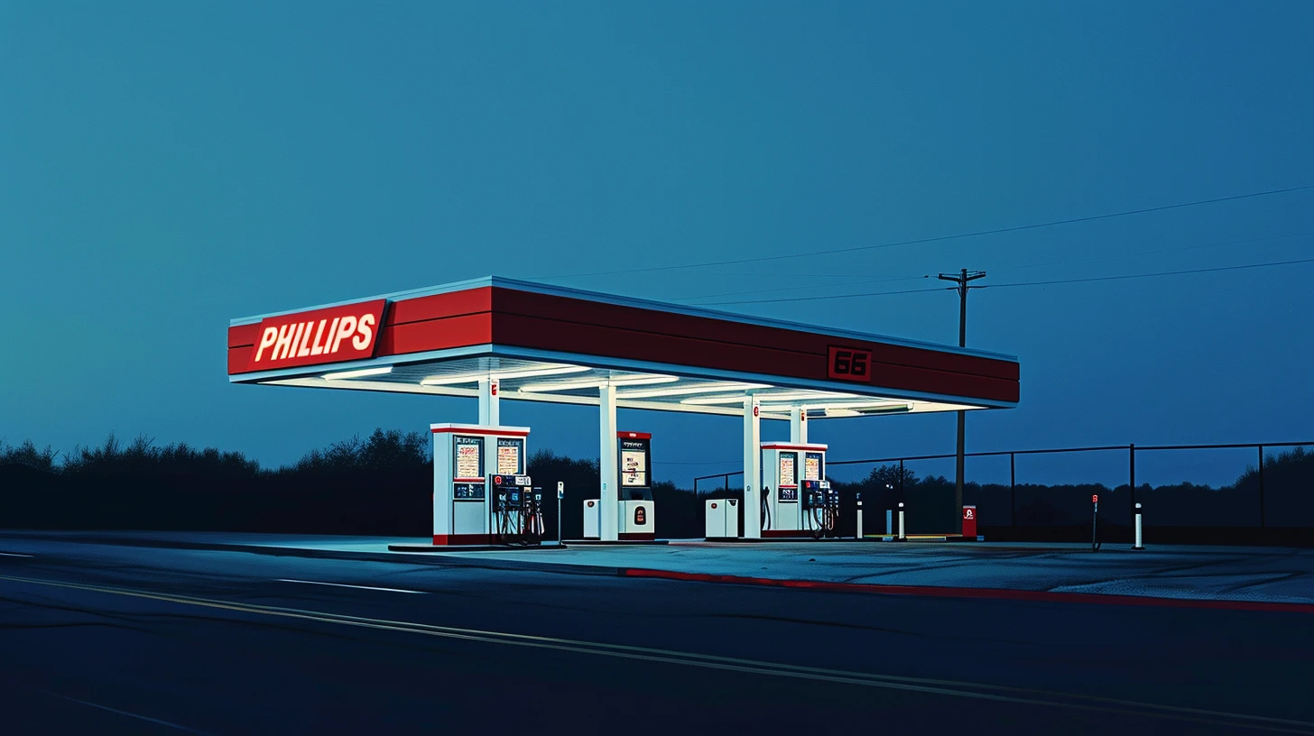 © History Oasis A Gas Station That Says PHILLIPS 66