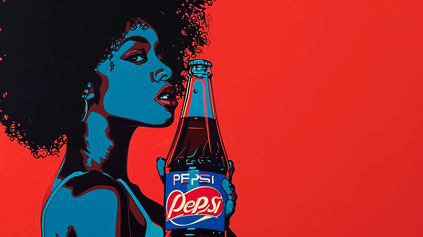 A Hot Black Woman A Bottle Of Pepsi The Bottle