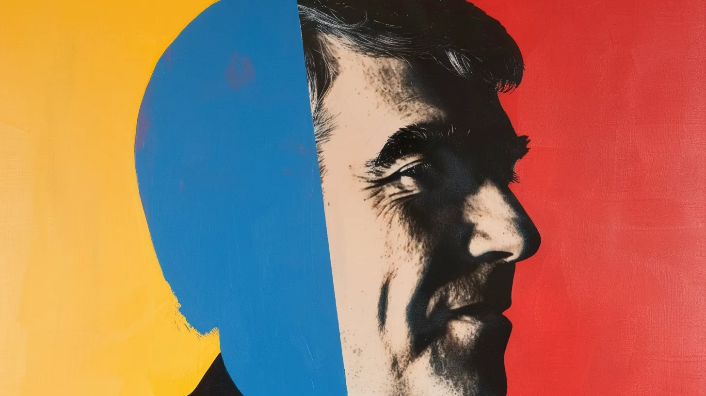 Stylized halftone portrait of Robert Selander, Mastercard president and CEO from 1997 to 2010