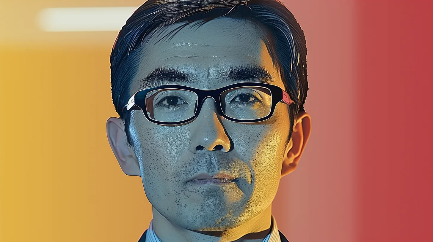 Toshihiro Suzuki portrait wearing dark-rimmed glasses