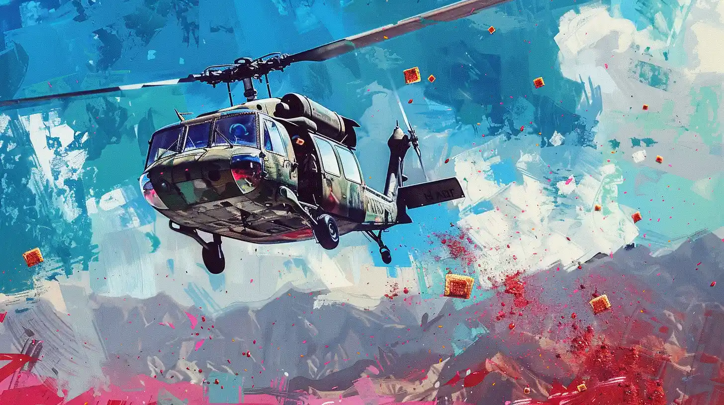 Helicopter Air Dropping Pop Tarts