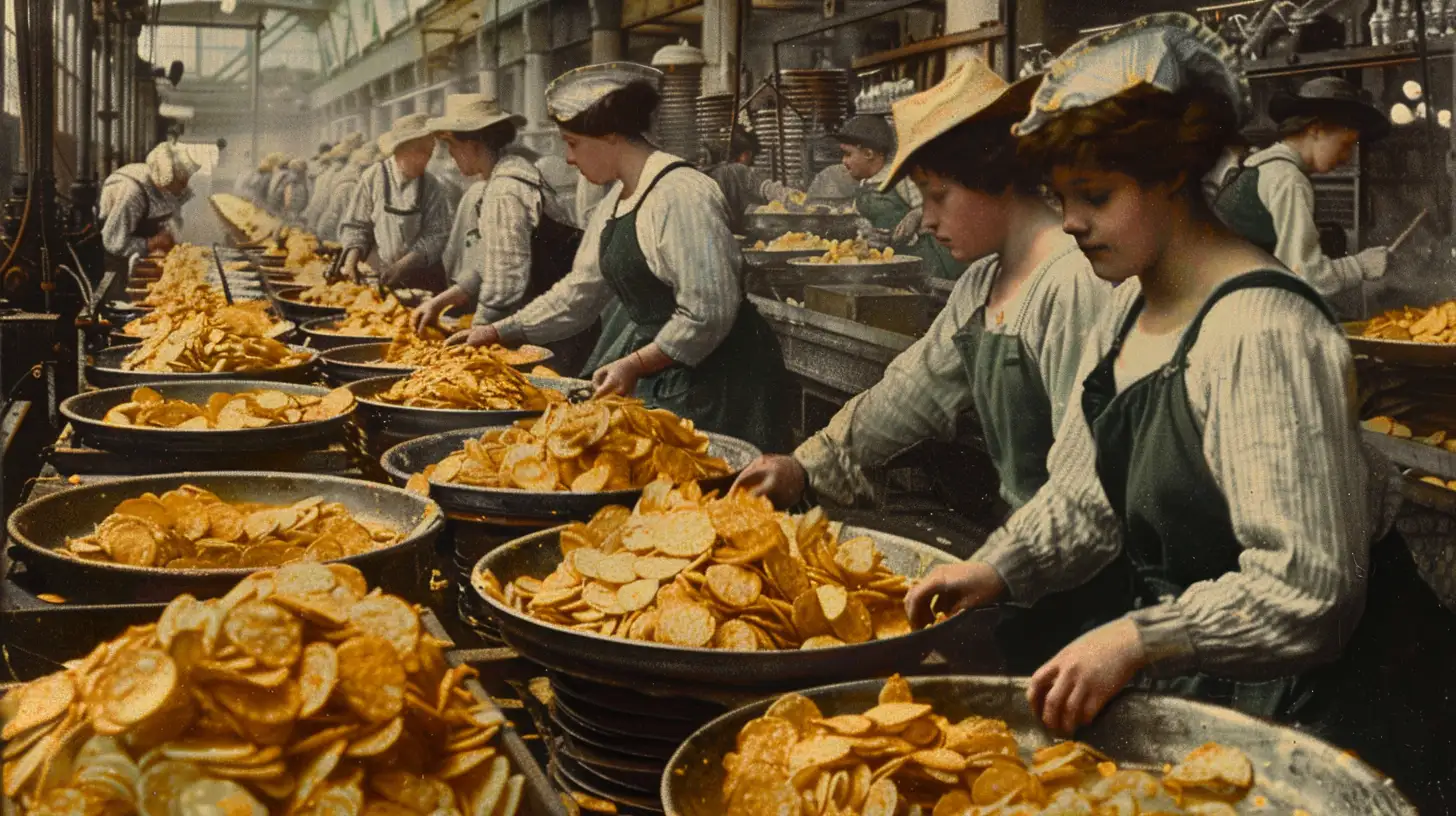 © History Oasis Mass Production Of Potato Chips