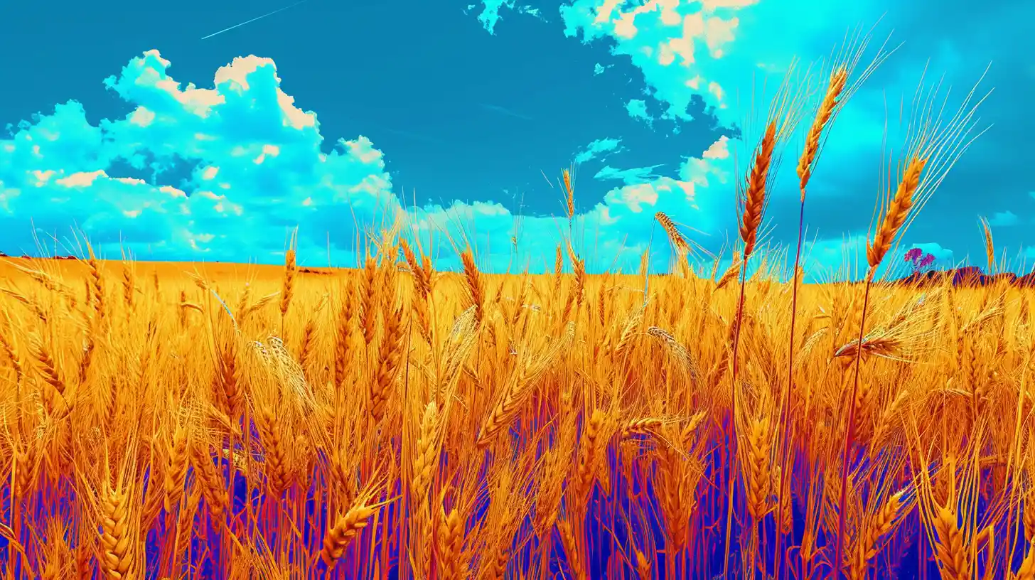 GMO Wheat Fields 3D