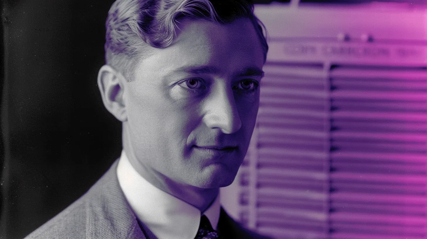 Young Willis Carrier © History Oasis Young Willis Carrier portrait beside an early air conditioning unit