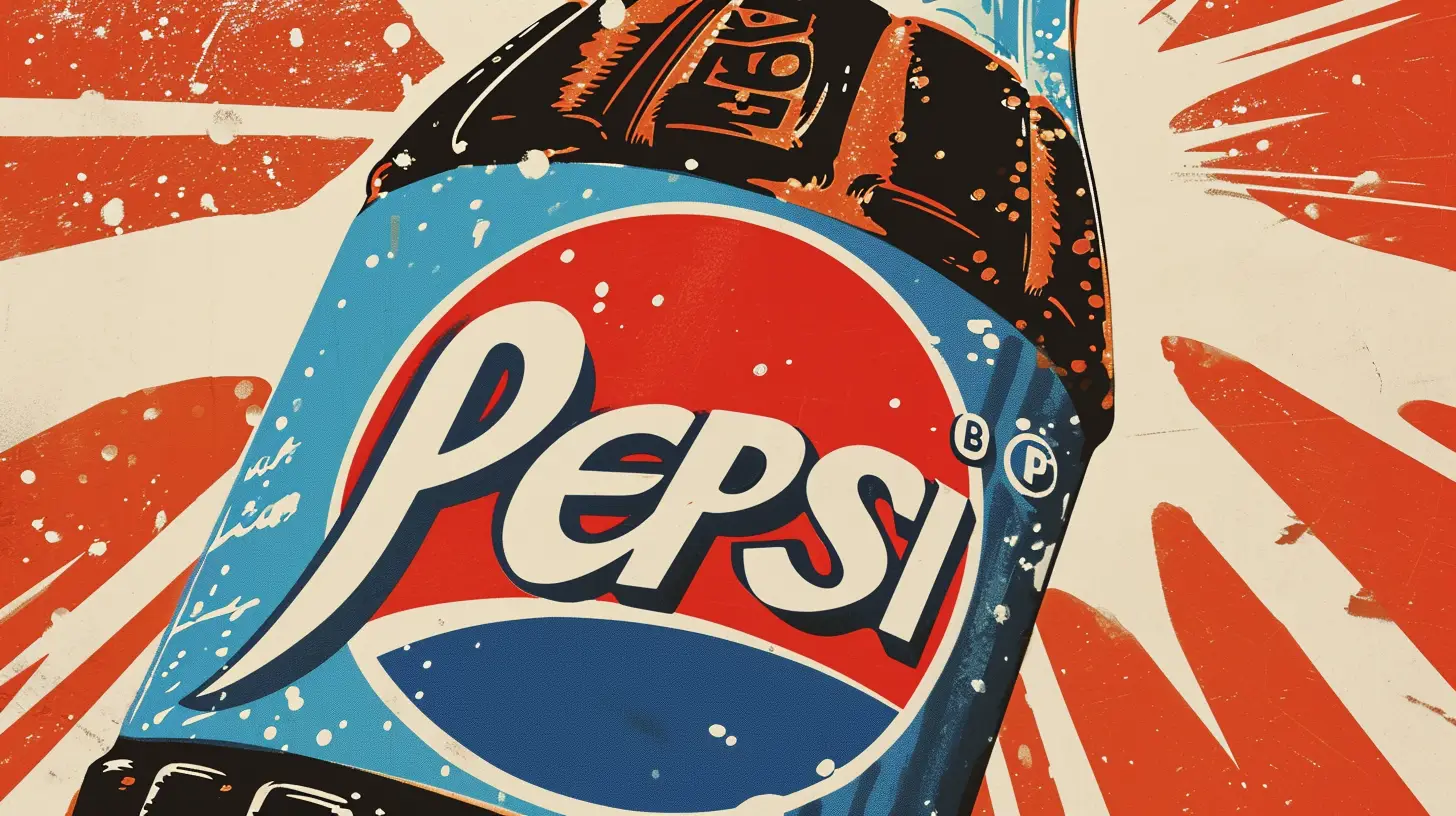 A Bottle Of Pepsi Soda That Says PEPSI