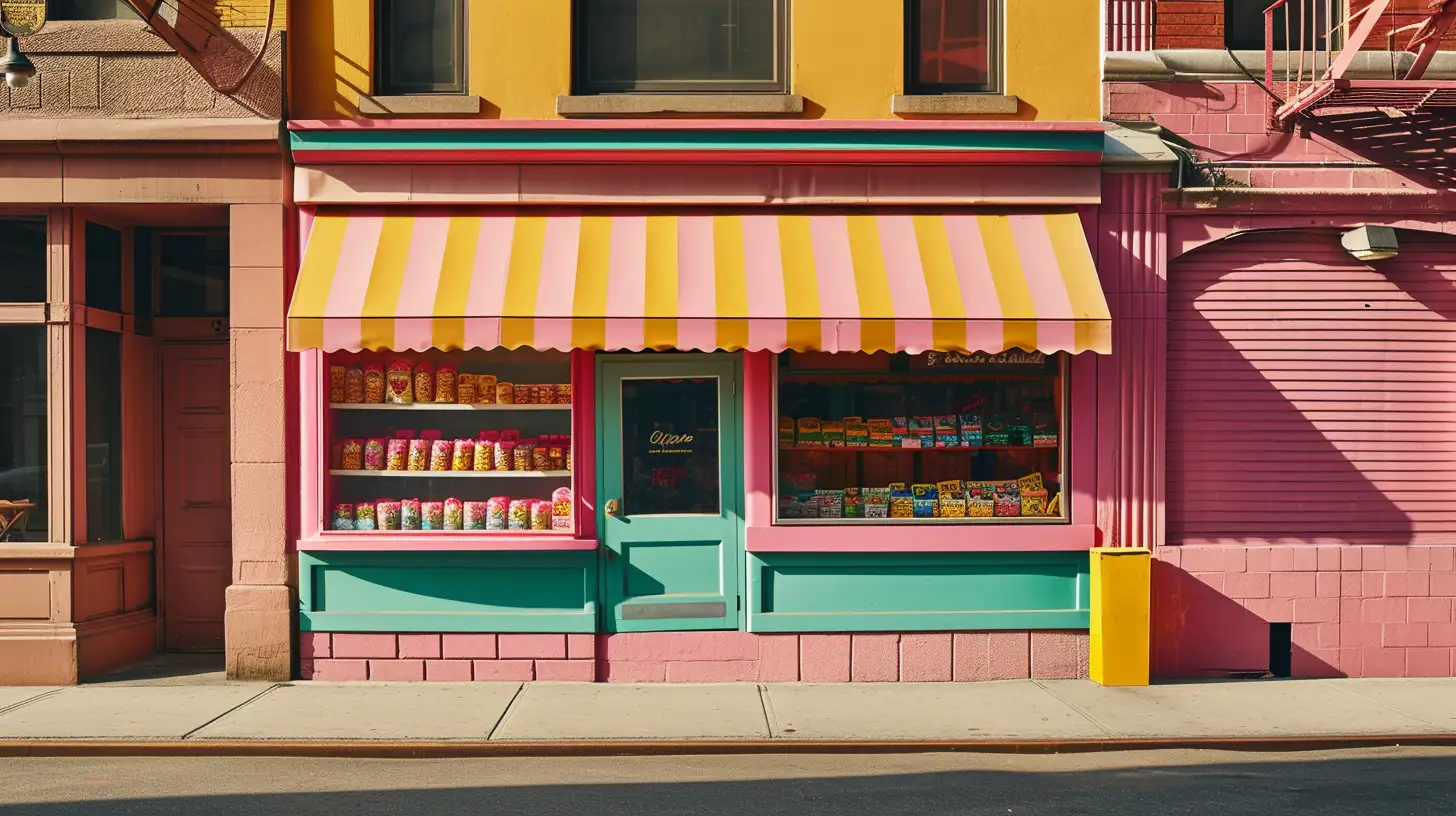 The Outside Of A Candy Store NYC 1950s Loft