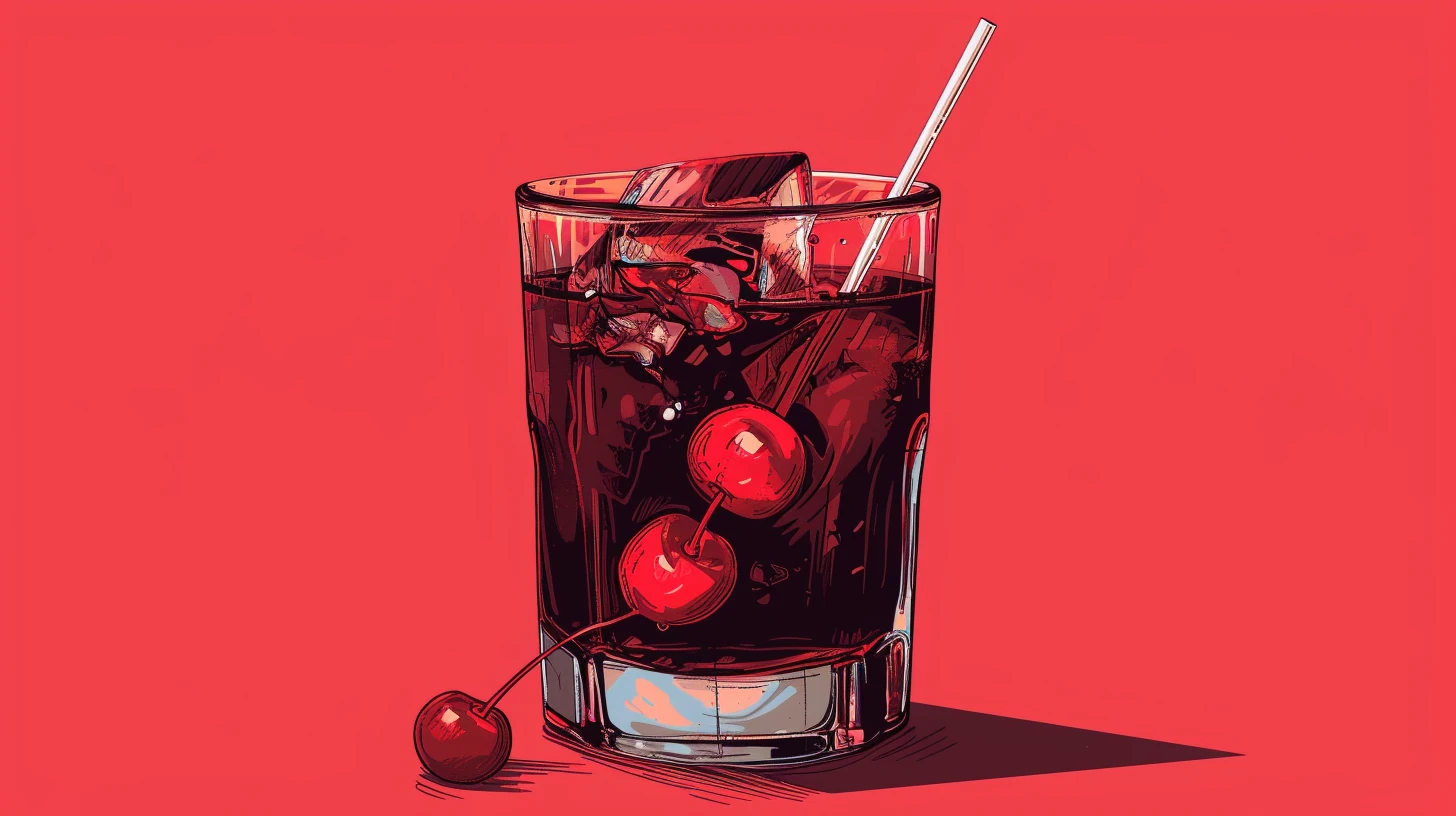 A Cherry Coke Cocktail