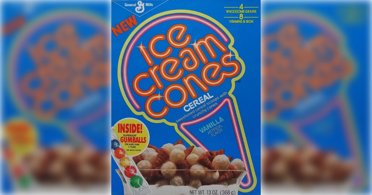 General Mills Ice Cream Cones Cereal