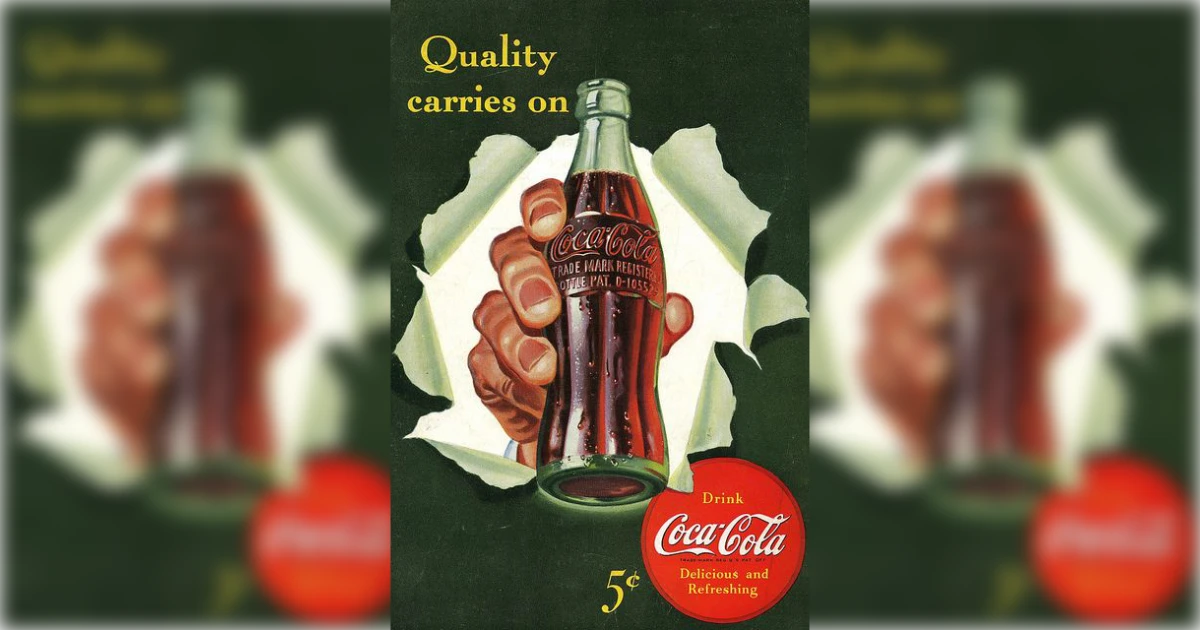 Vintage Coca Cola 205 Centt Ad