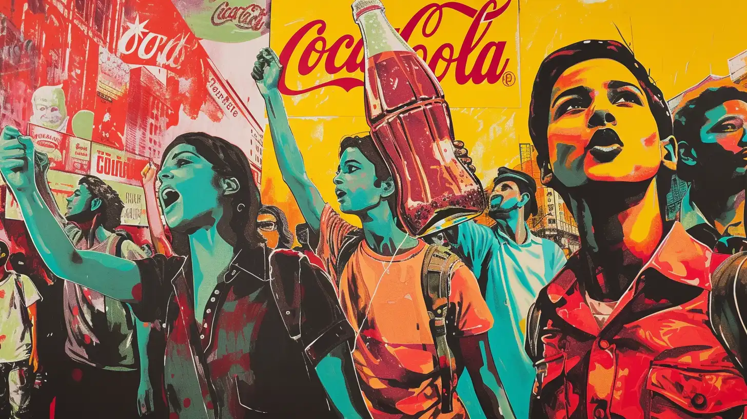 Protesters At Coca Cola Factory