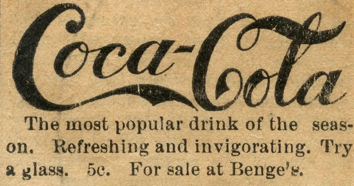 The Coca-Cola Company Coca Cola 27s First Ad 20 1890