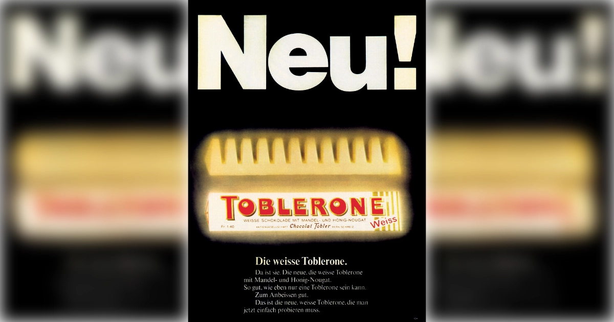 Toblerone Toblerone White Chocolate Ad