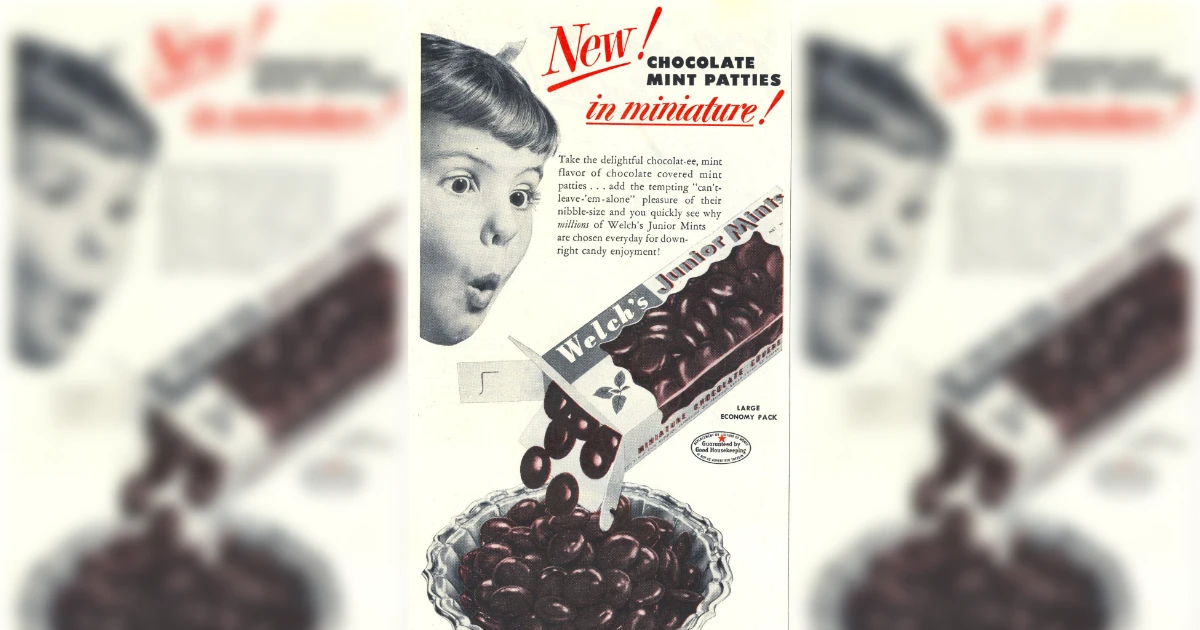 Junior Mints Juinor Mints Minatures Vintage Ad