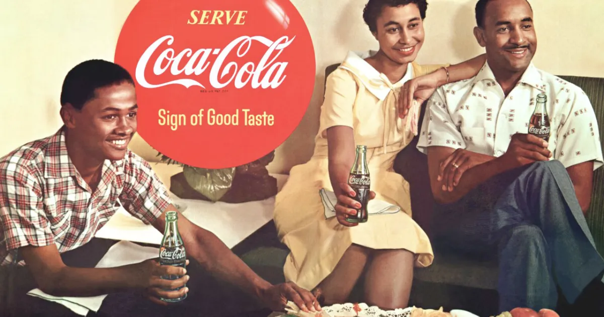 The Coca-Cola Company Coca-Cola Sign of Good Taste ad with Black family holding Coke bottles