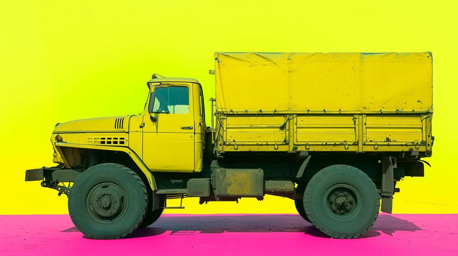 © History Oasis Neon Yellow Army Truck