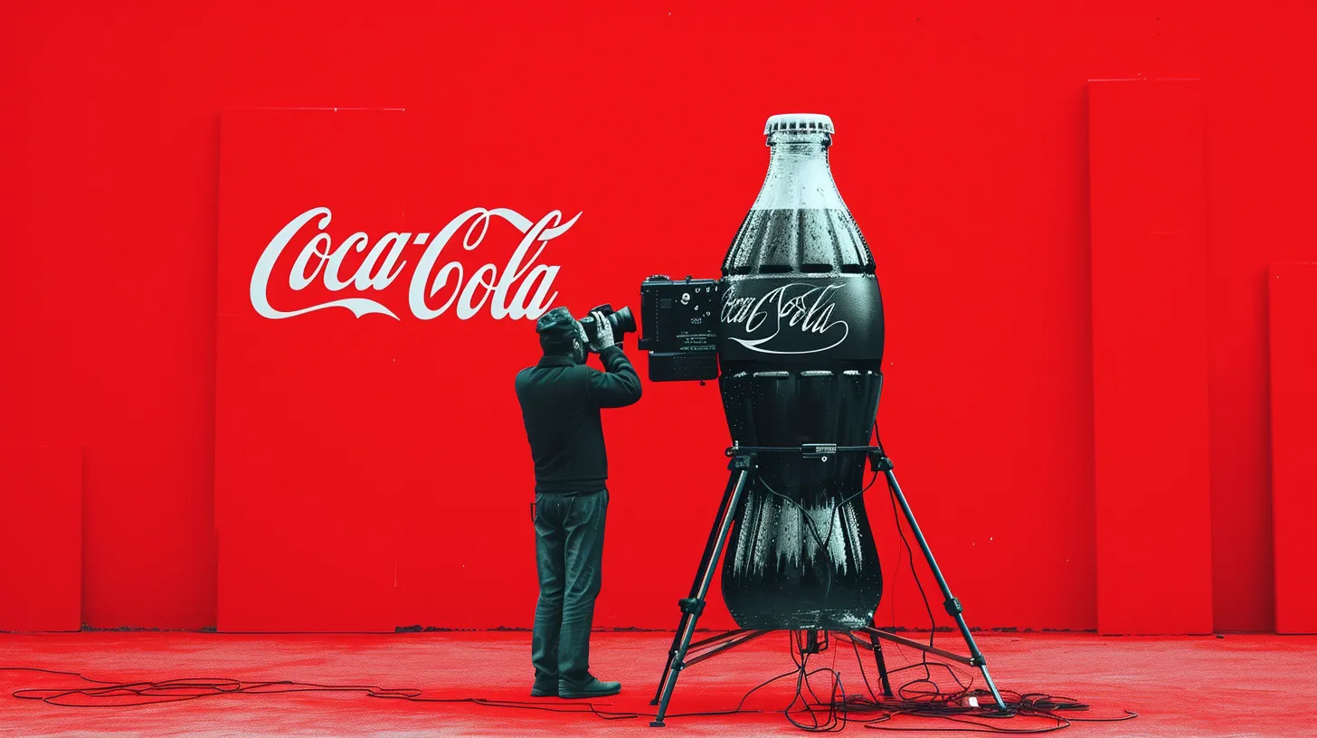 A Director Filiming A Coca Cola Bottle