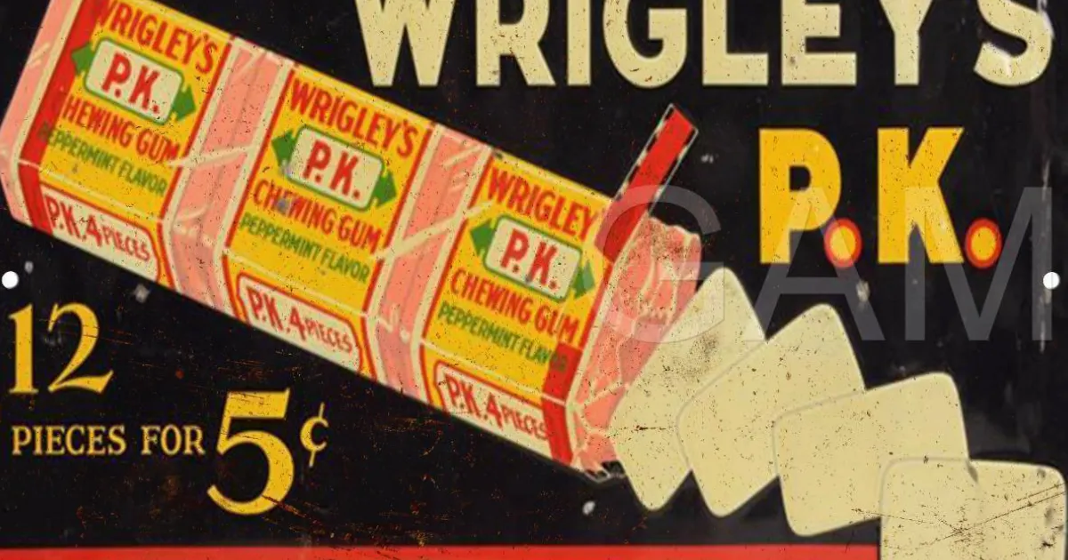 Wrigley's P.K. Gum Ad