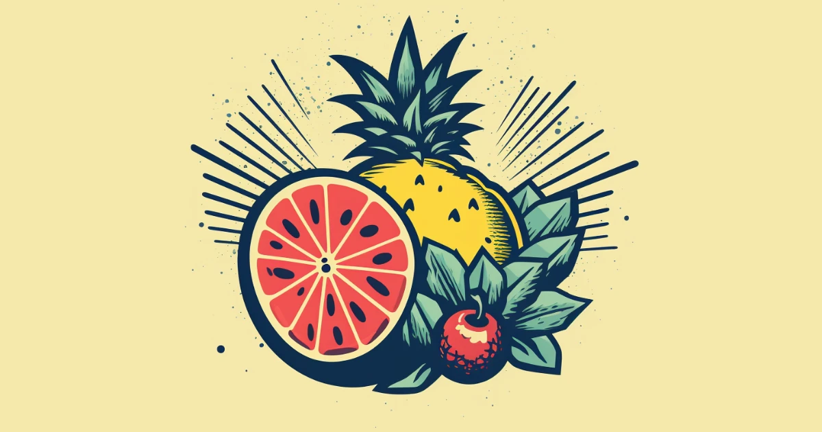 © History Oasis Vintage Fruit Logo