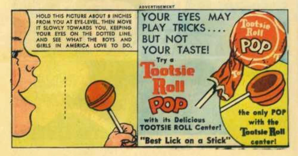 Tootsie Pop Vintage Ad
