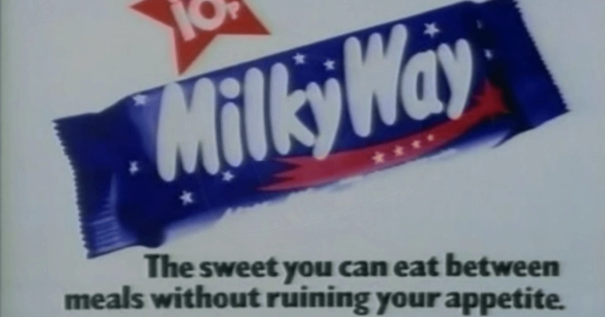 Mars, Inc. Milky Way The Sweet You Can Eat Between Meals Ad