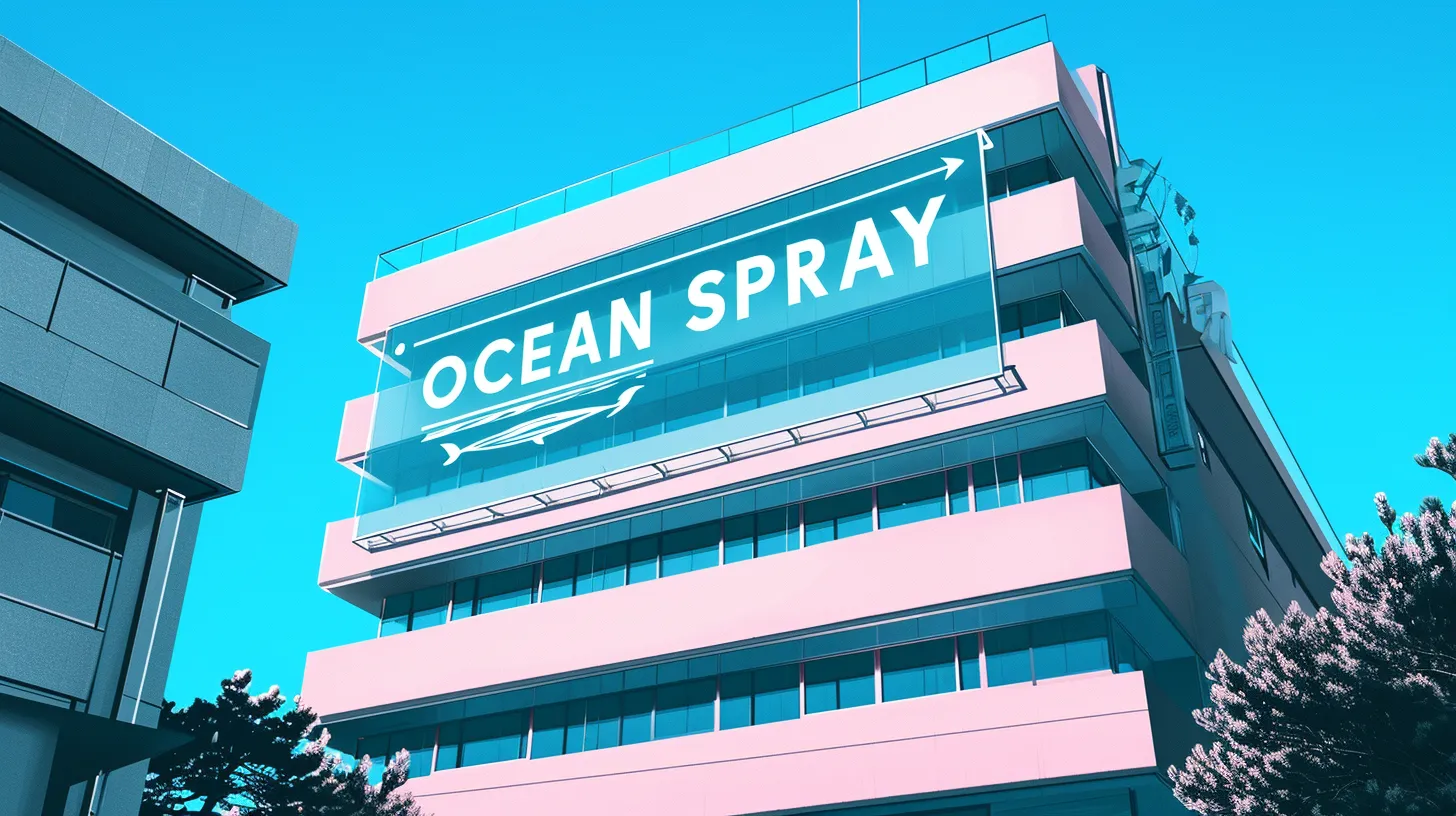 A Corporate Building That Says OCEAN SPRAY