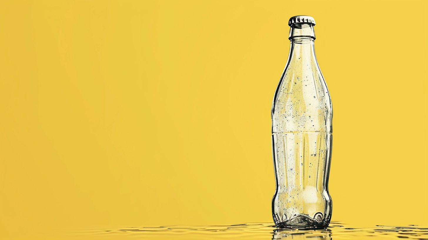 A Clear Soda Bottle