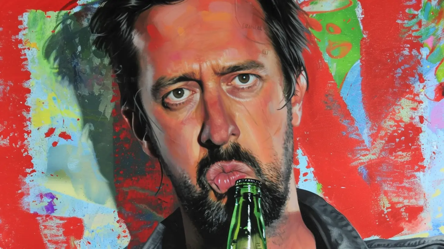 Tom Green With A Bottle Of Soda