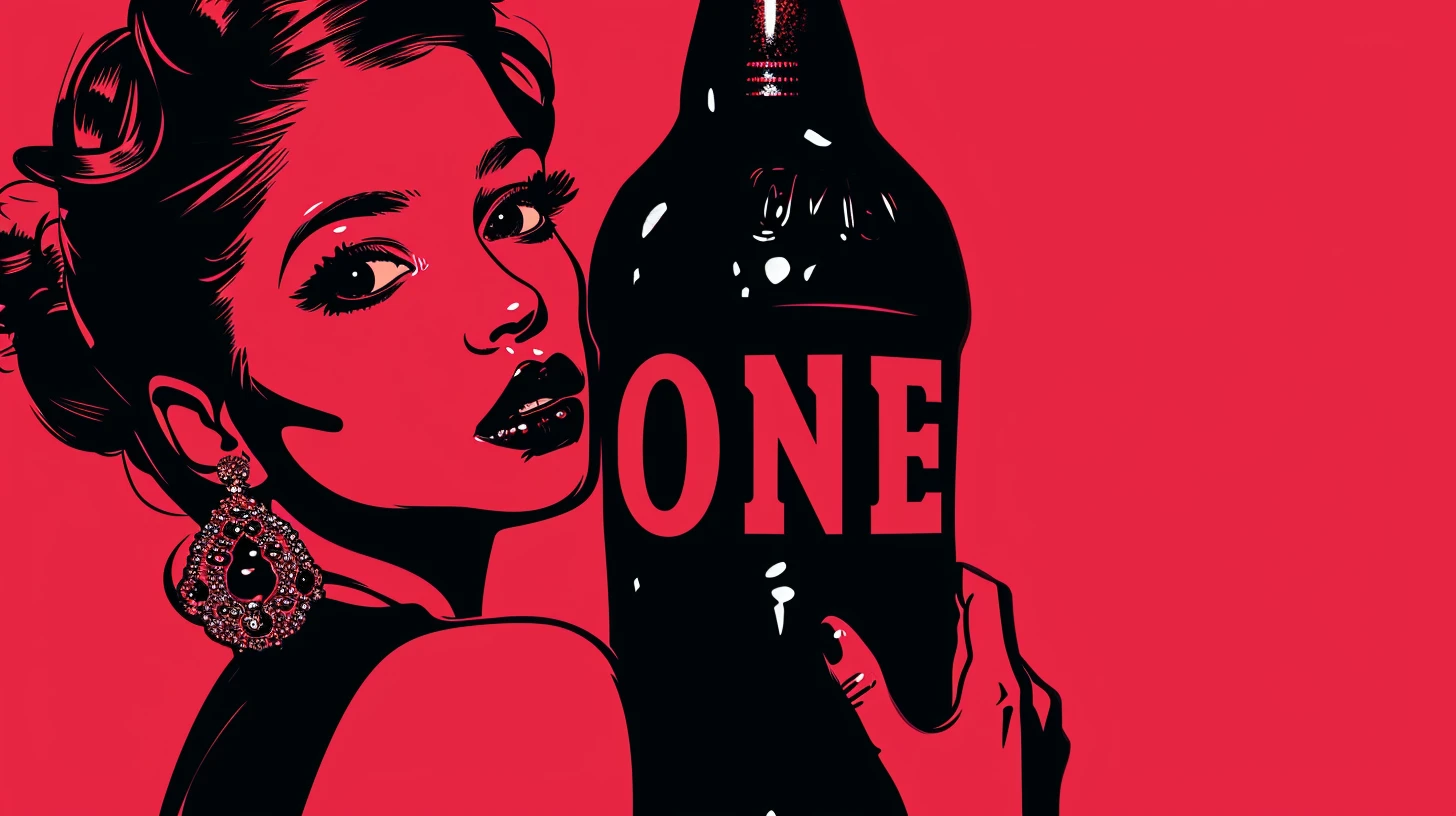 A Black Bottle Of Soda That Says ONE
