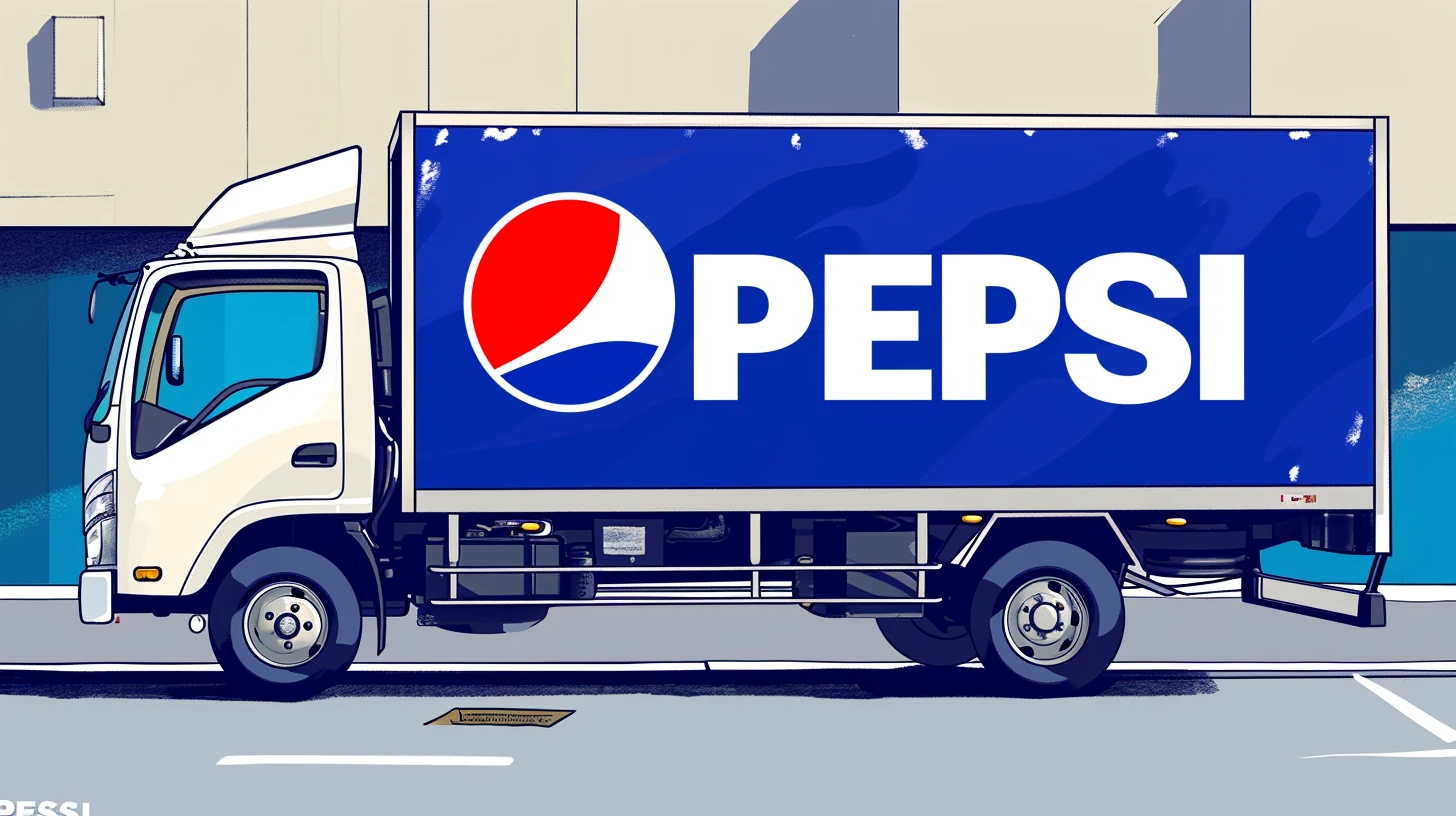 A Delivery Truck That Says PEPSI