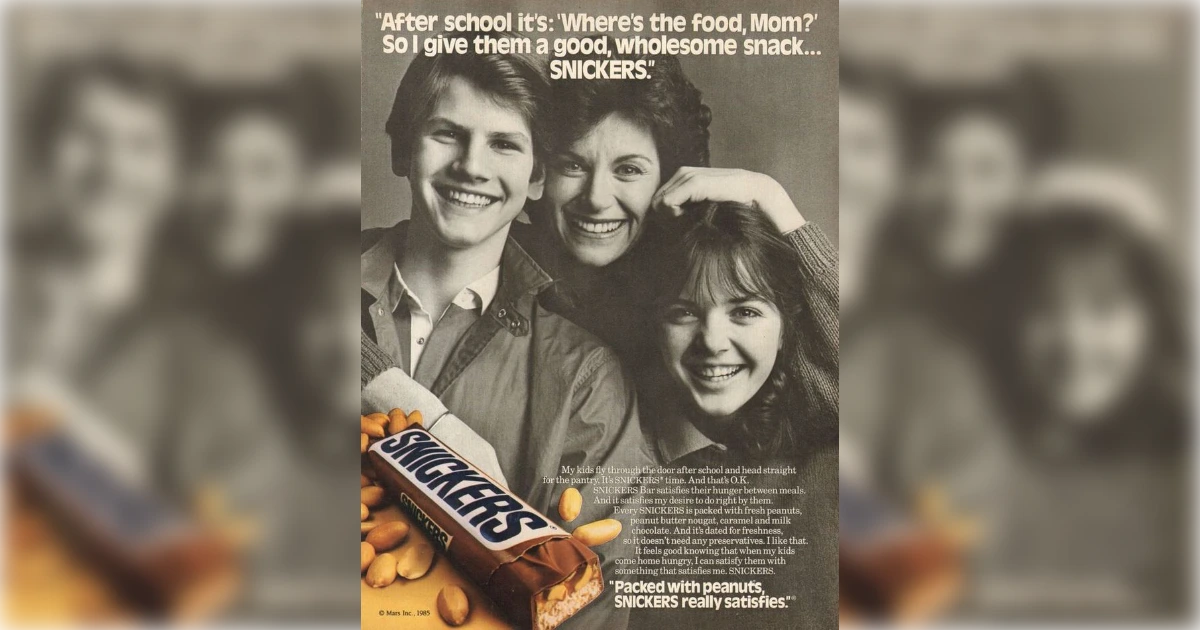 Snickers Vintage Ad