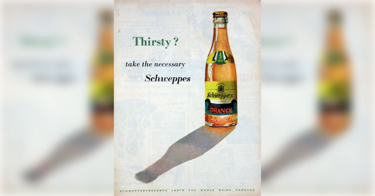 Schweppes SCHWEPPES Vintage Ad