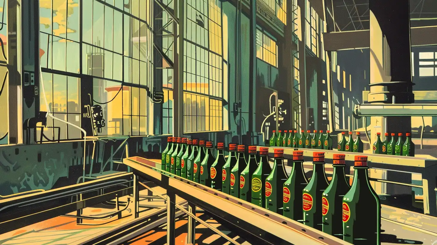 © History Oasis Bottling Plant Detroit 1950s