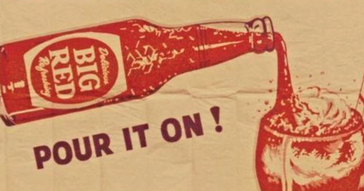 Big Red Vintage Ad
