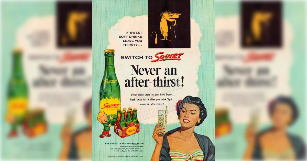 Squirt Switch To Squirt Vintage Ad