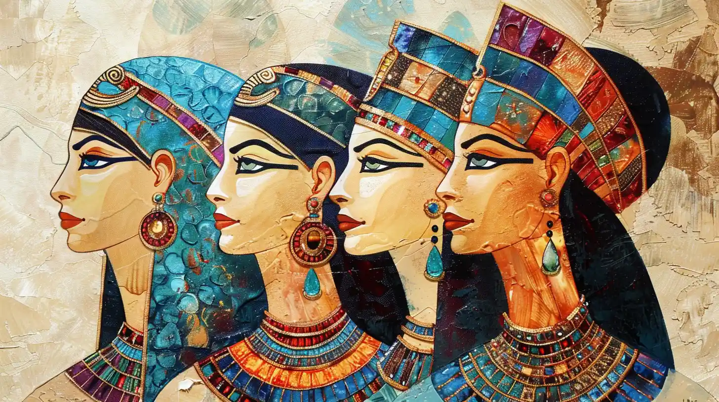 © History Oasis 5Cwomen Ancient Egypt Jewelry