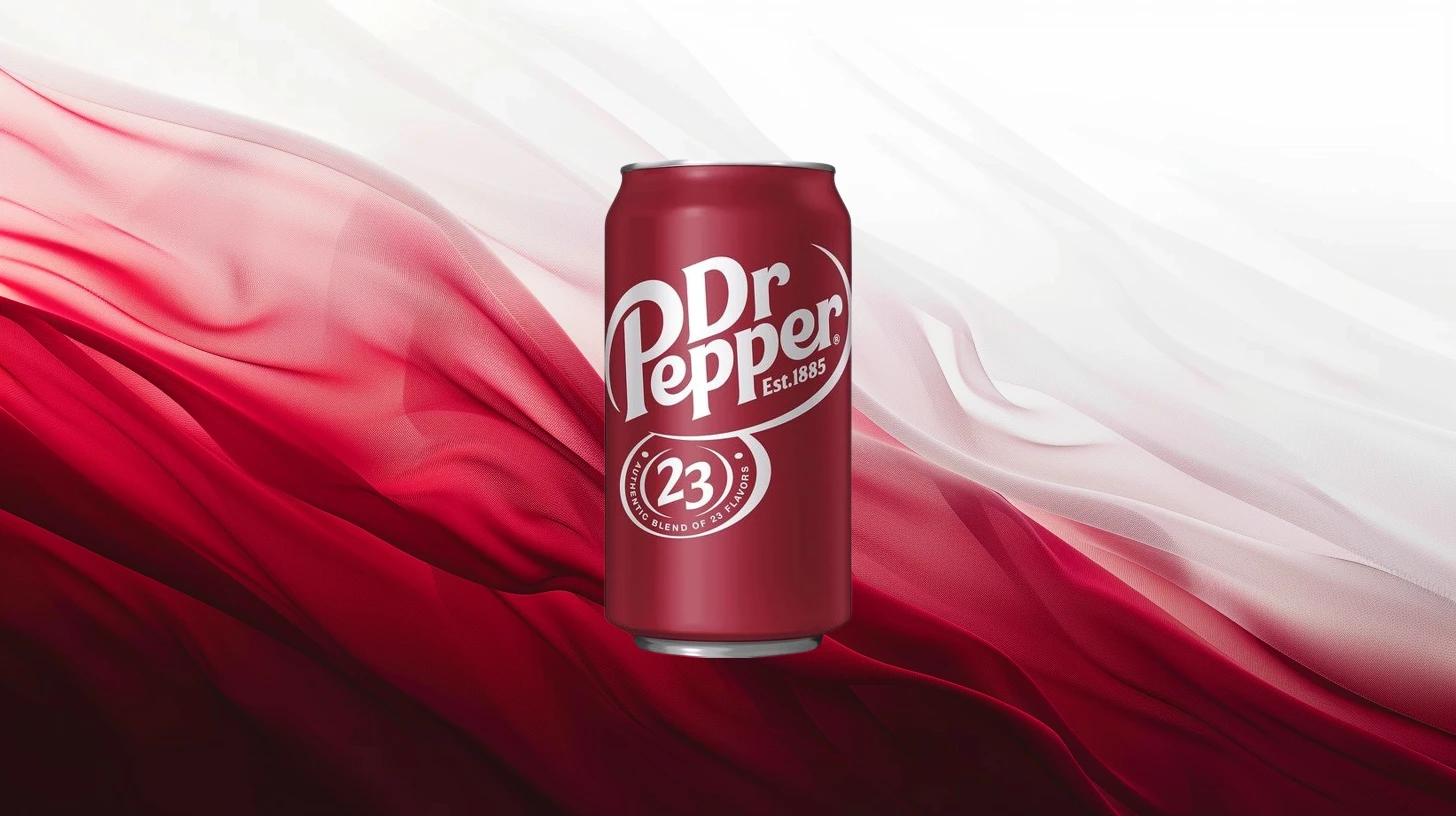 Dr Pepper Modern Dr Pepper can with Est. 1885 and 23 flavors oval