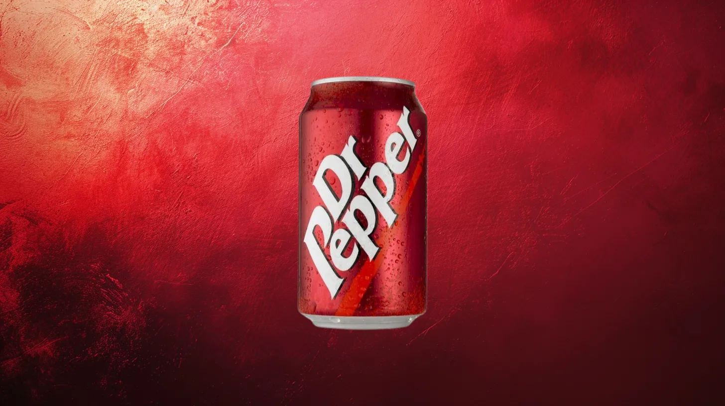 Dr Pepper 1997 Dr Pepper can with diagonal logo and red stripe