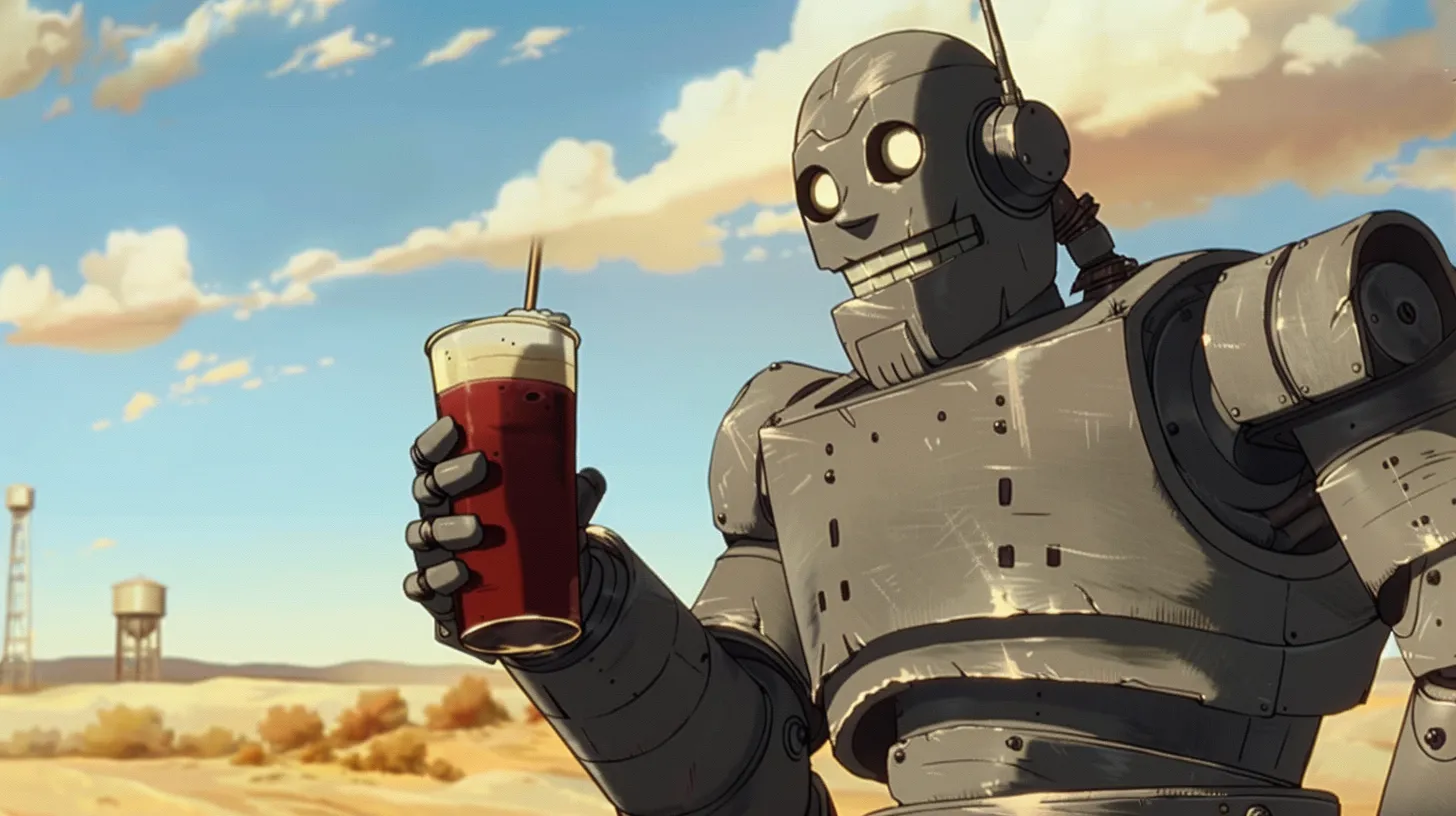 © History Oasis The Iron Giant Drinking A Root Beer Float