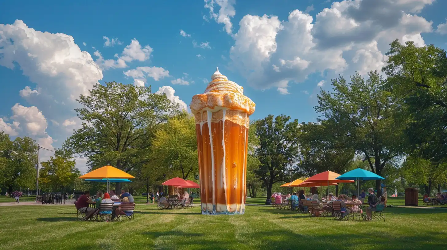 © History Oasis Giant Root Beer Float