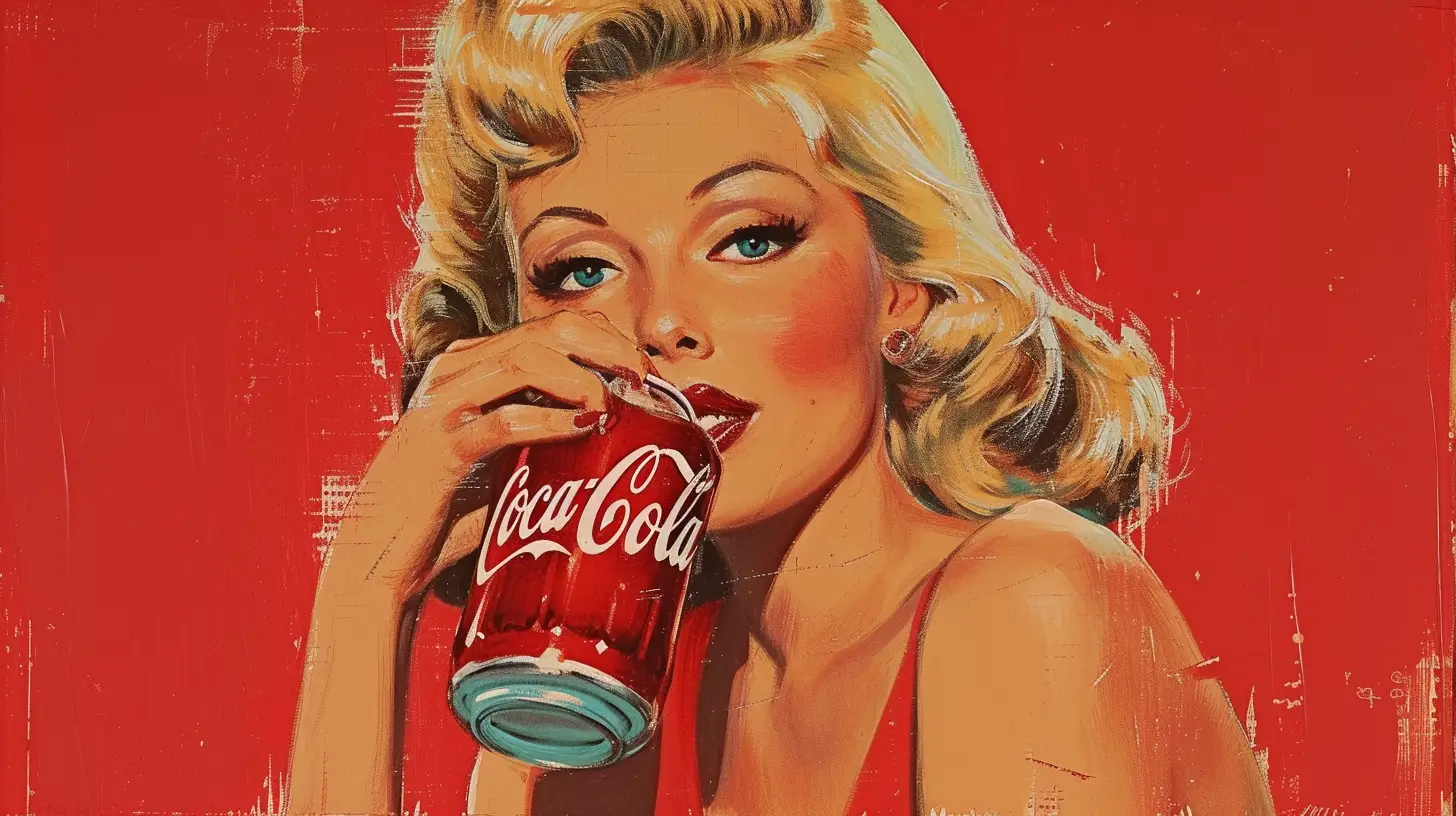 Coca Cola Hot Girl 1950s
