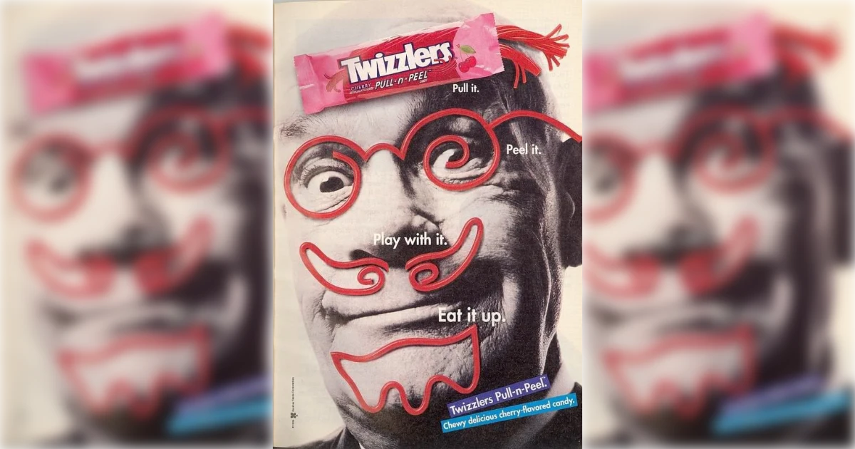 Twizzlers Pull 27n Peal Ad